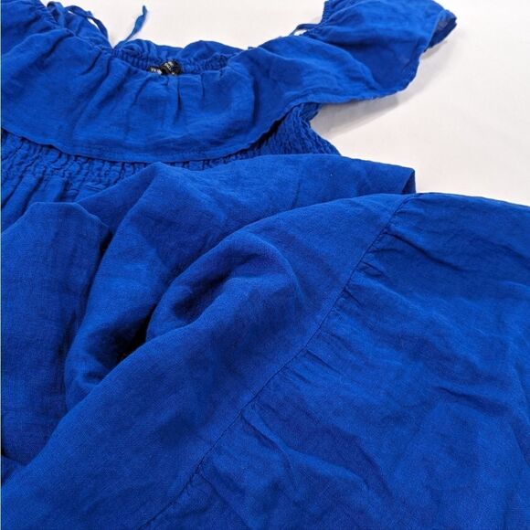 Multi Design Linen Maxi Dress - Picture 4 of 7